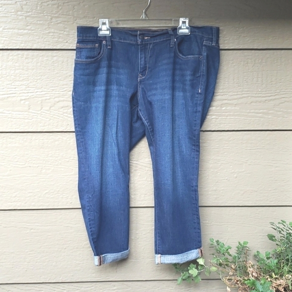 Old Navy Denim - Old navy Rockstar Boyfriend jeans skinny bonfire milky way 14 cropped